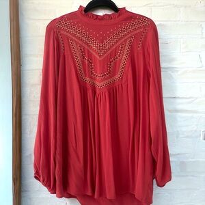 Torrid Mock Neck Blouse Like New